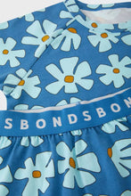 Load image into Gallery viewer, Tee/Short Sleep Set - Blossom Block Blue
