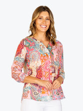 Load image into Gallery viewer, Velora Shirt - Pink Multi Print
