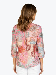 Velora Shirt - Pink Multi Print