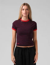 Load image into Gallery viewer, Stripe Ringer Tee - Navy
