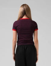 Load image into Gallery viewer, Stripe Ringer Tee - Navy
