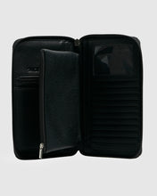 Load image into Gallery viewer, Hibiscus Travel Wallet - Black
