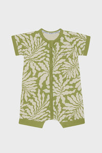 Zippy Romper - Sunshine Tropics Khaki