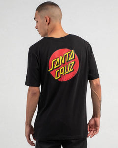 Classic Dot Chest Tee - Black