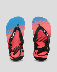 Groms Fade Thongs - Neo Red