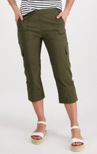 Load image into Gallery viewer, Poplin Pull On Cargo Pant - Khaki
