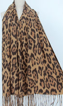 Load image into Gallery viewer, Animal Print Scarf With Tassels - 2 Colourways

