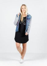 Load image into Gallery viewer, Hooded Denim Jacket - Blue
