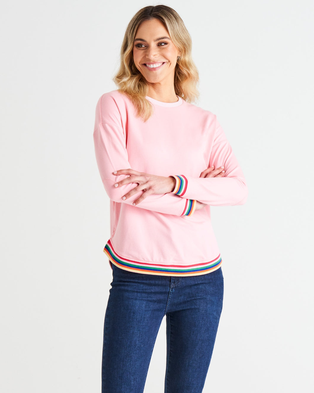 Lucy French Terry  Sweat- Baby Pink