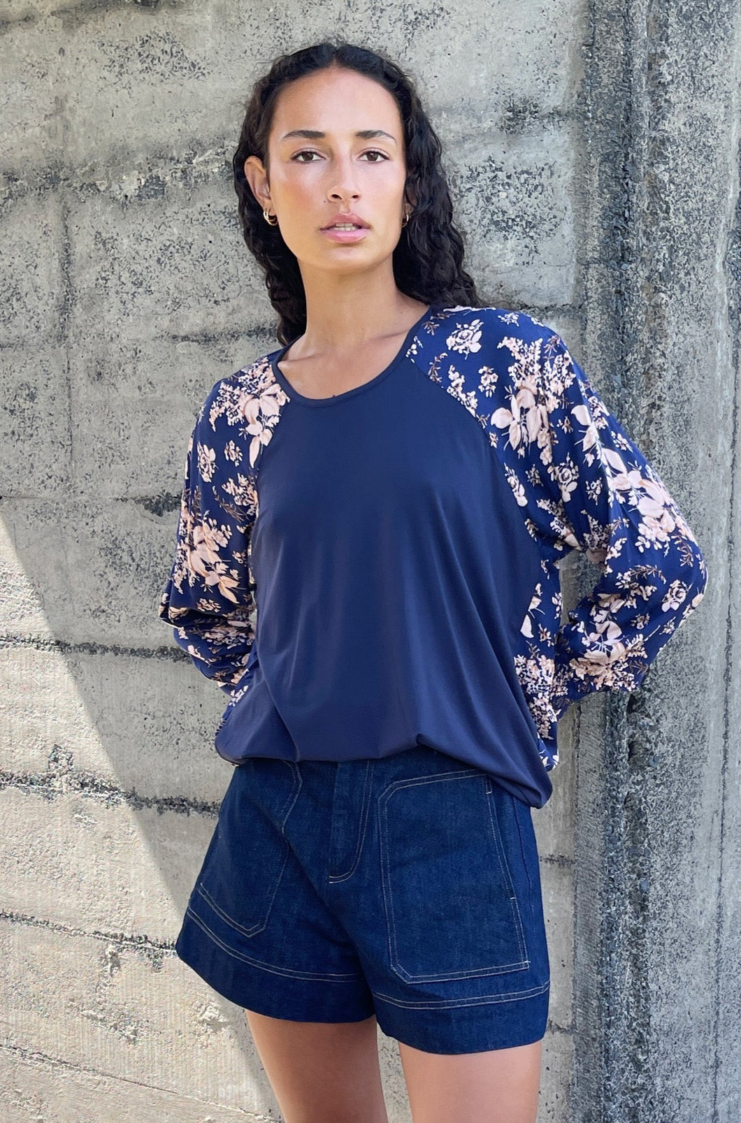 Bluebell Top - Navy