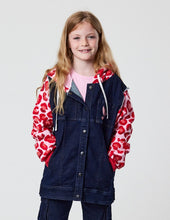 Load image into Gallery viewer, Pink Leopard Denim Jacket
