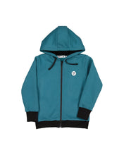 Load image into Gallery viewer, Tribe Zip Hood in Teal Green
