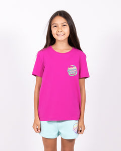 Throwdown Dot Girls Tee - Pink