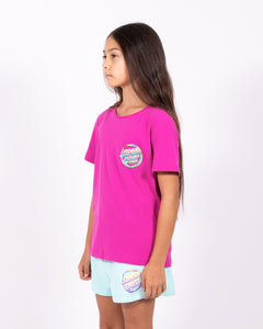 Throwdown Dot Girls Tee - Pink