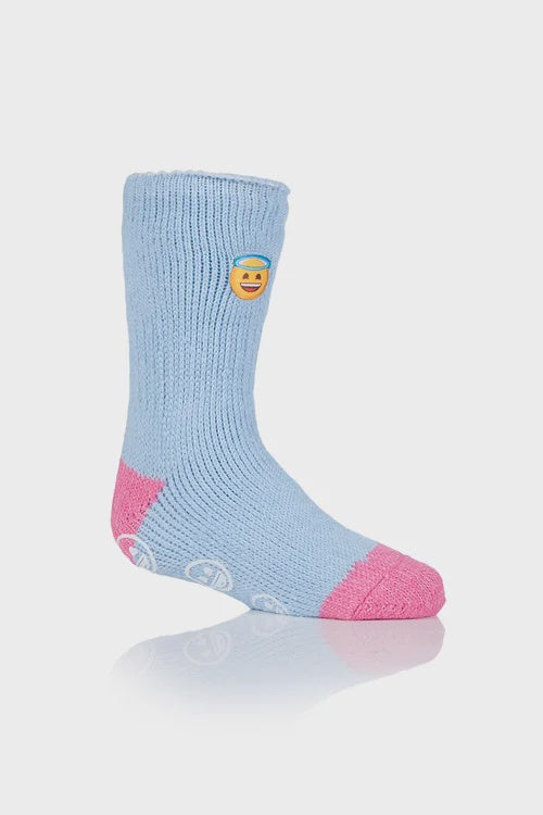 Heat Holders Kids Slipper - Angel Face Emoji