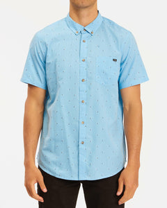 All Day Jacquard Shirt - Light Blue