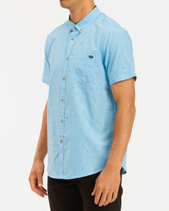 All Day Jacquard Shirt - Light Blue