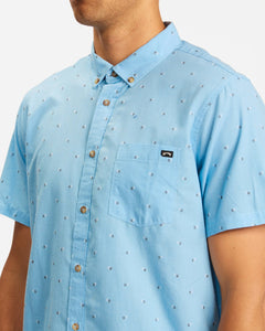 All Day Jacquard Shirt - Light Blue