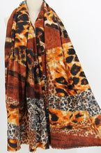 Load image into Gallery viewer, Animal Print Winter Scarf

