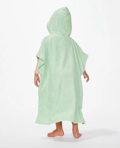 Script Hooded Towel Mini - Mint