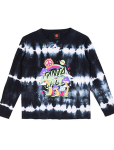 Once Upon A Dye L/S Tee - Black Tie Dye